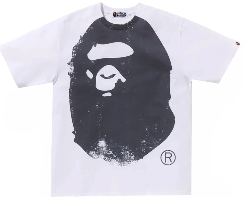 BAPE Overprinted Ape Head Tee White