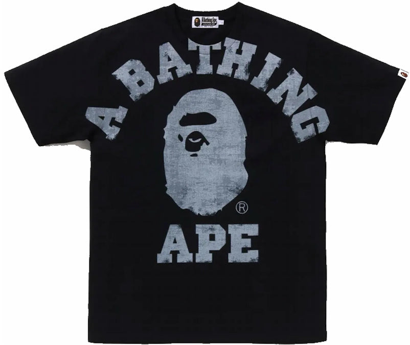 BAPE Overprinted College Tee Black