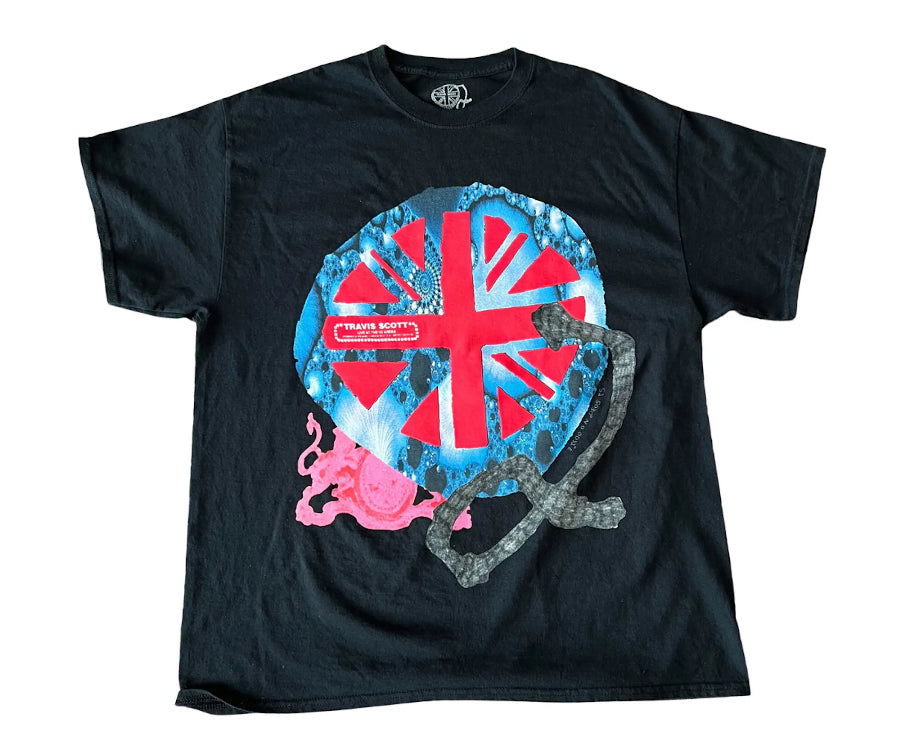 Travis Scott O2 Union Jack Tee Black