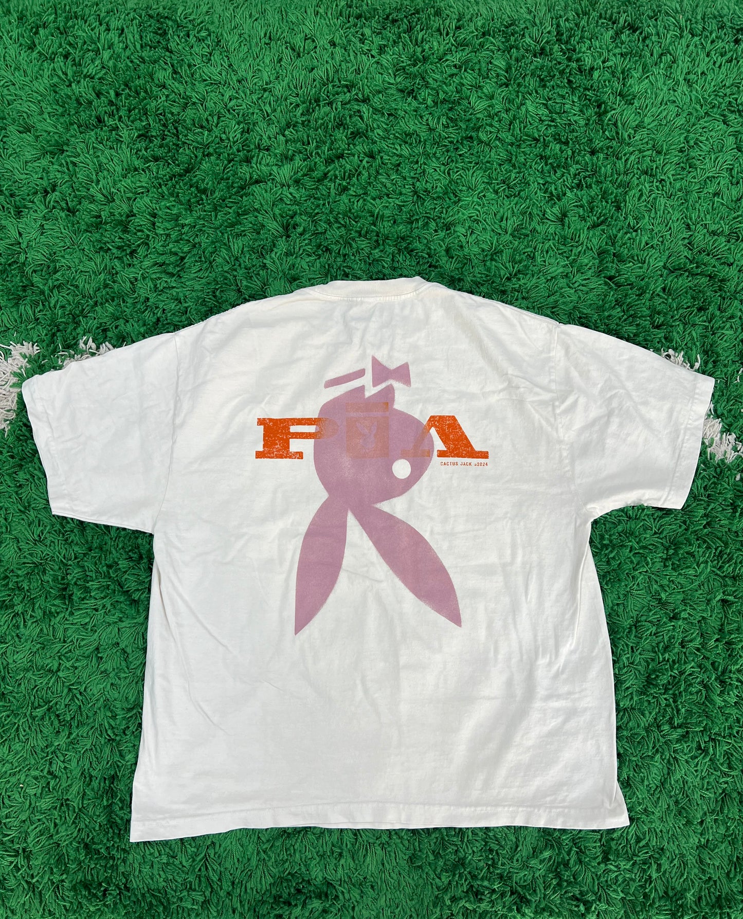 Travis Scott x Playboy “No Place Like Home” Cream T-Shirt