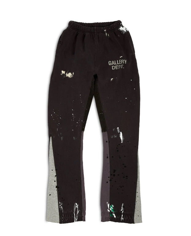 Gallery Dept. Painted Flare Sweat Pants Washed Black