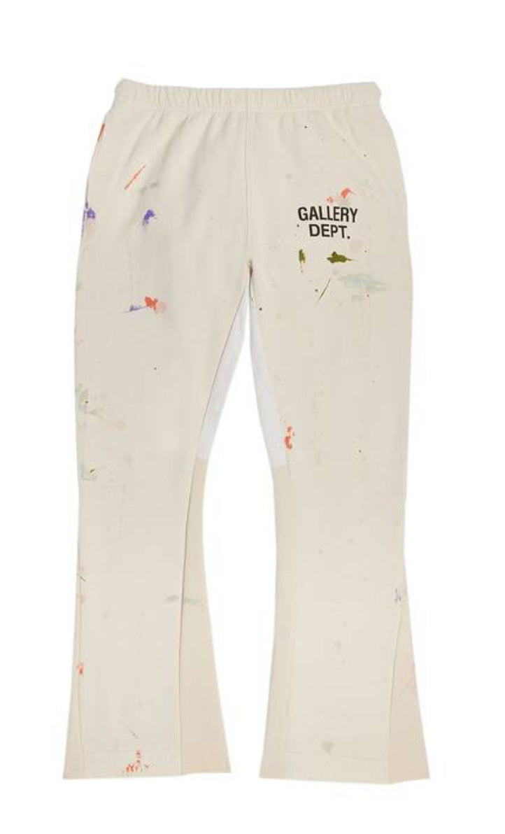 Gallery Dept. Painted Flare Sweat Pants White