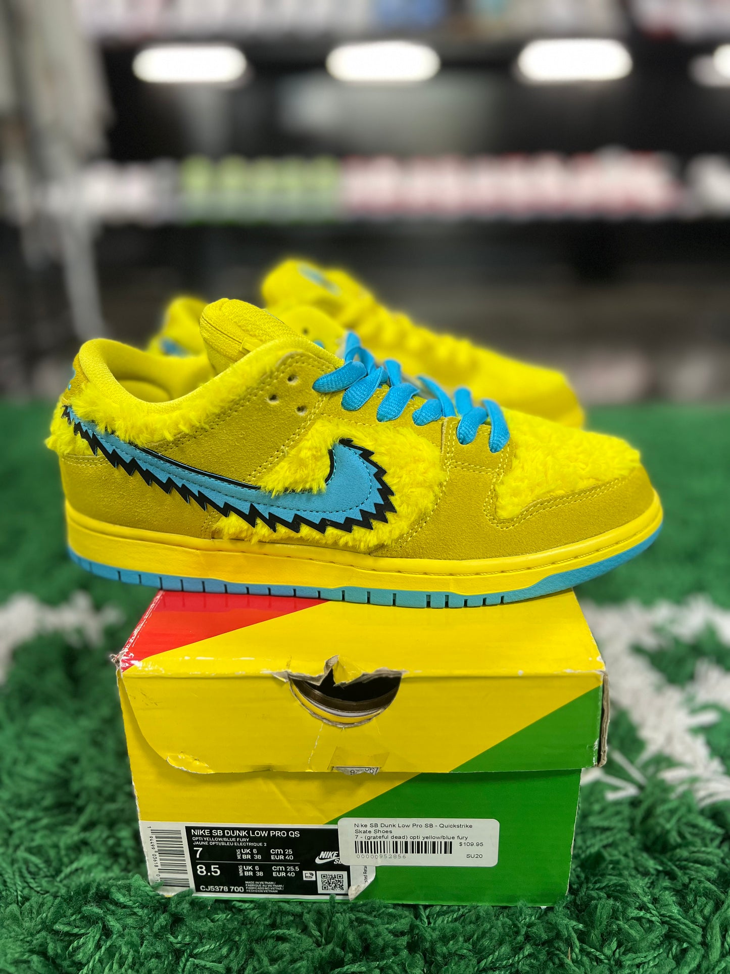 Nike Dunk SB Grateful Dead Yellow Bear(USED)