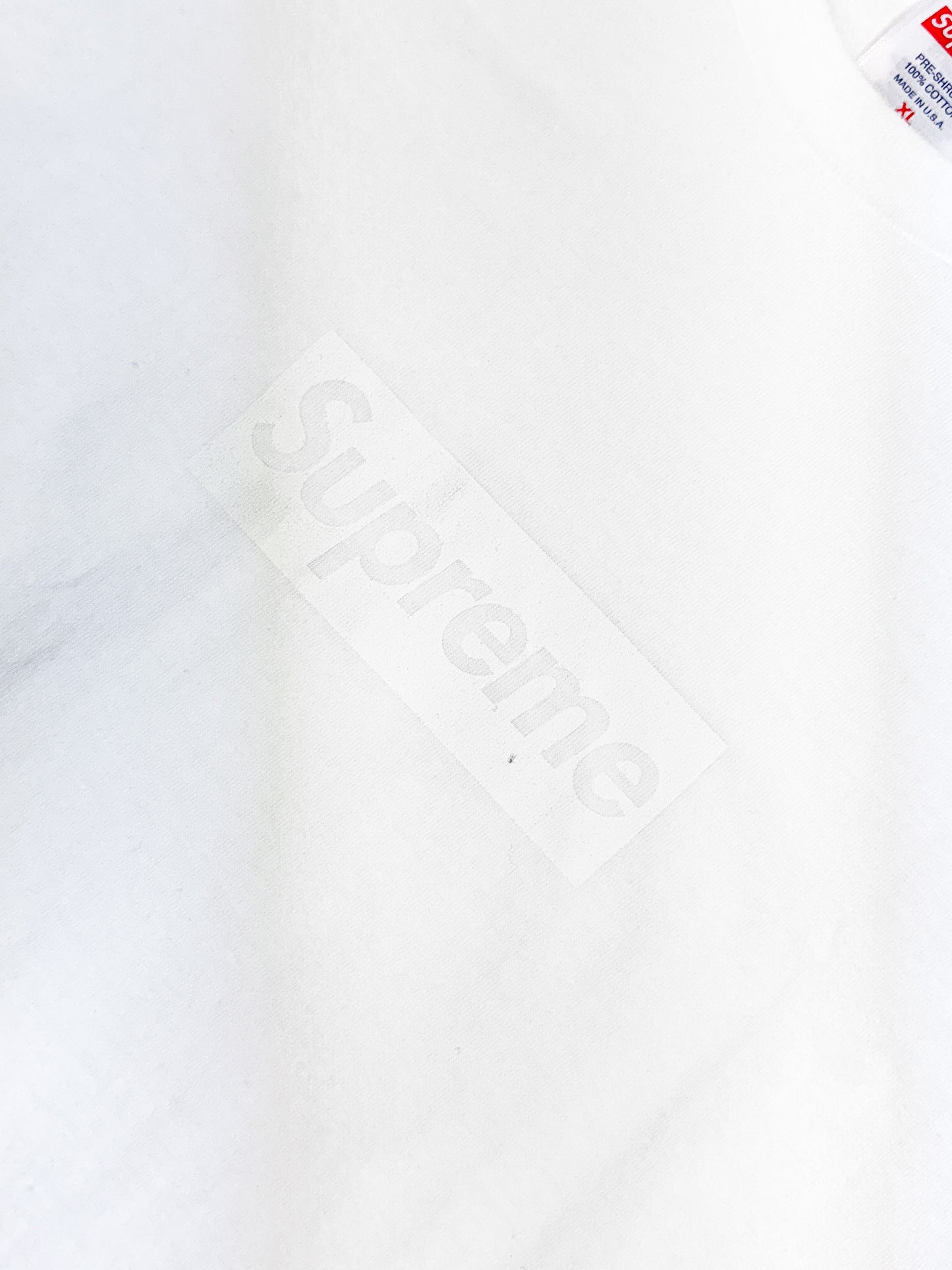 Supreme Tonal Box Logo Tee White