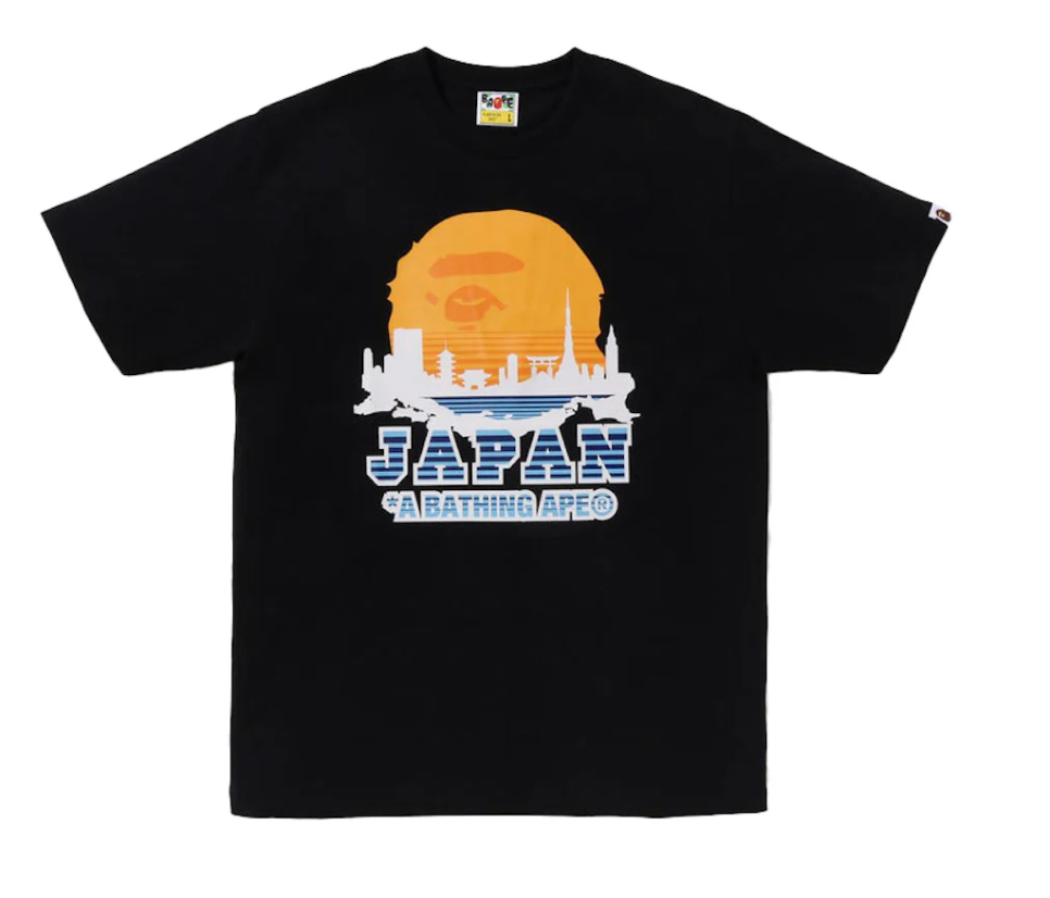 BAPE Japan Silhouette Tee Black