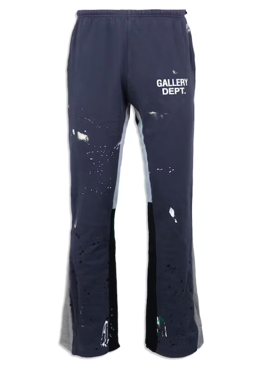 Gallery Dept. Painted Flared Sweatpants Navy