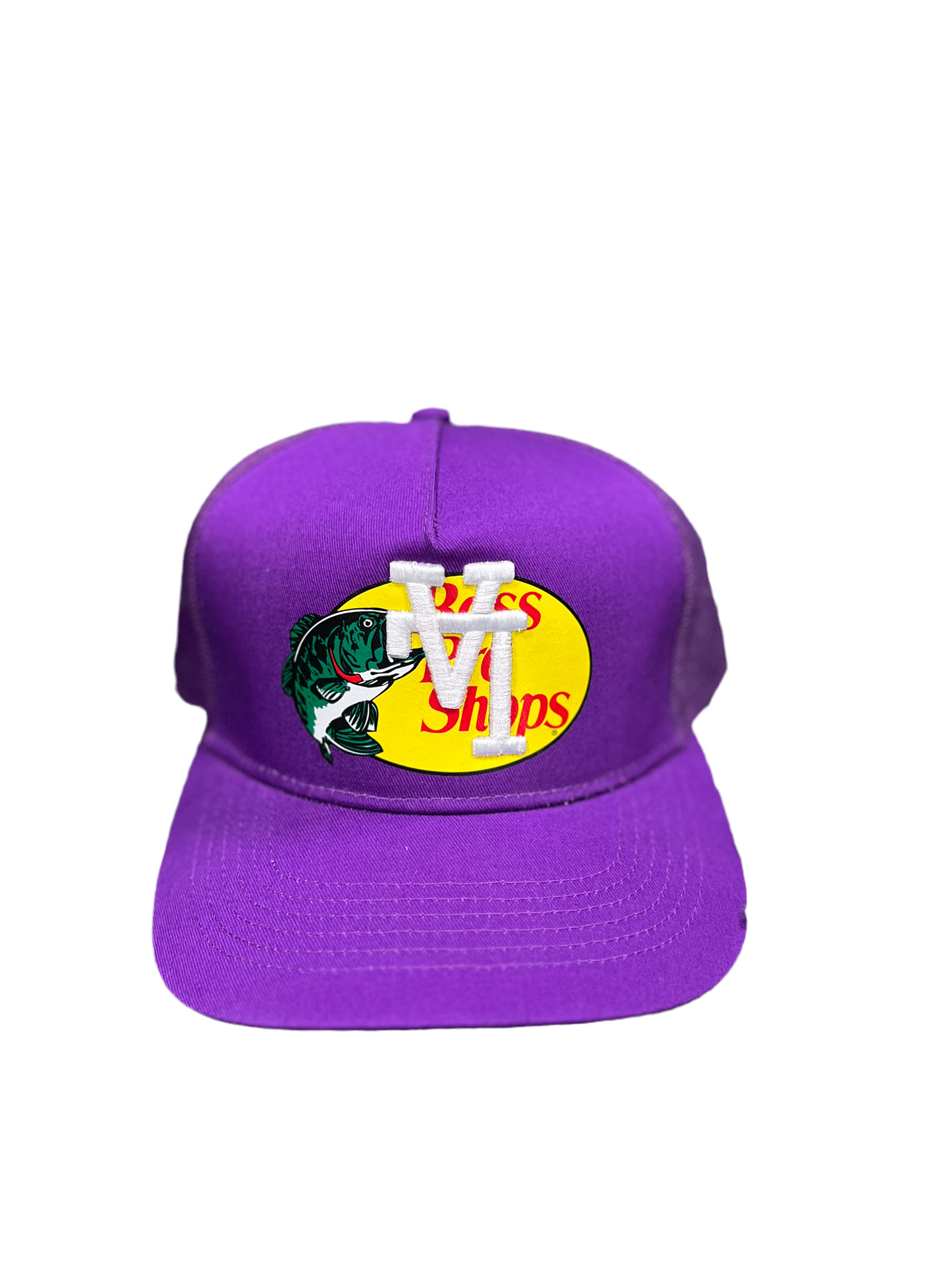 Bass Pro Shops Upside Down "LA" Purple Hat