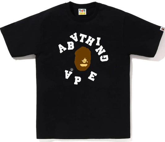 BAPE Broken College Tee Black