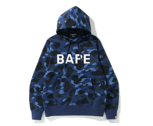 BAPE Color Camo Bape Pullover Hoodie Navy