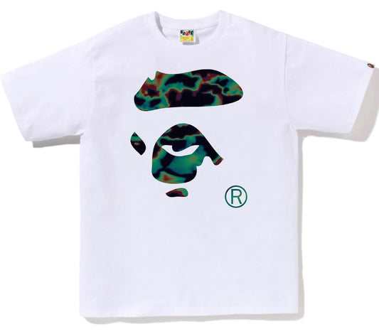 BAPE Thermography Ape Face Tee White