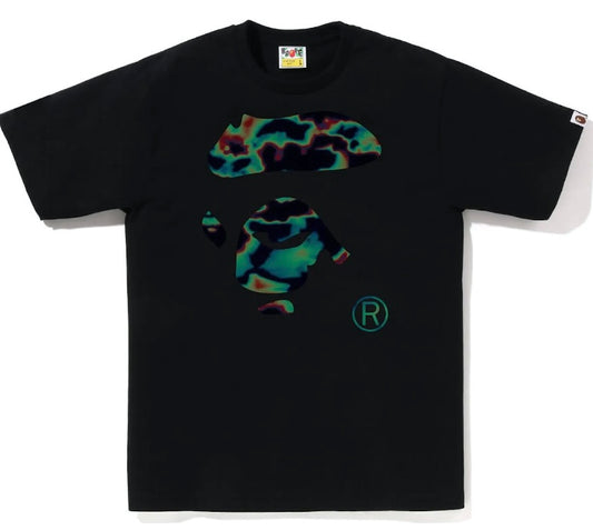 BAPE Thermography Ape Face Tee Black