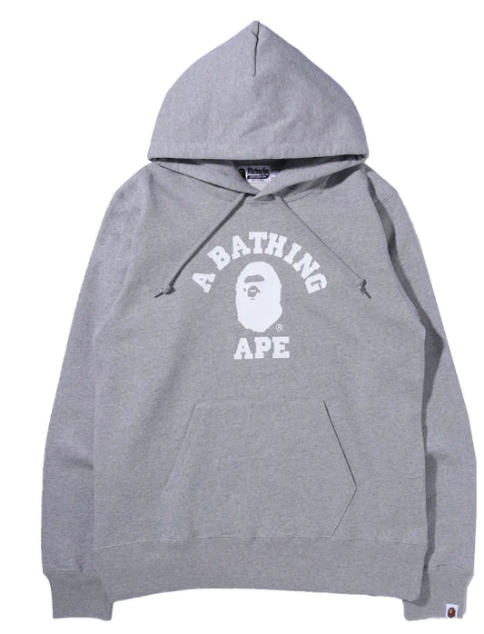 BAPE College Pullover Hoodie Gray