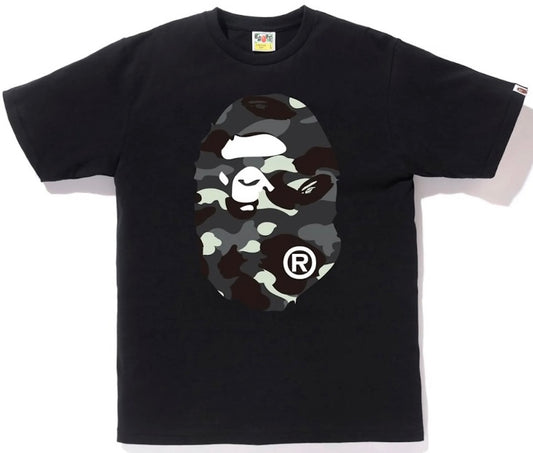 BAPE City Camo Big Ape Head Tee Black/Black