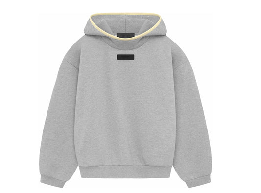 Fear of God Essentials Hoodie Light Heather Grey/ Garden Yellow