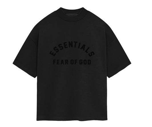 Fear of God Essentials heavy Jersey Crewneck Tee - Jet Black