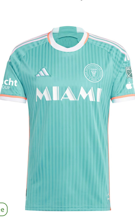 Men's Inter Miami CF Lionel Messi adidas Aqua