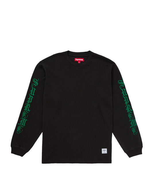 Supreme Old English Long Sleeve Black