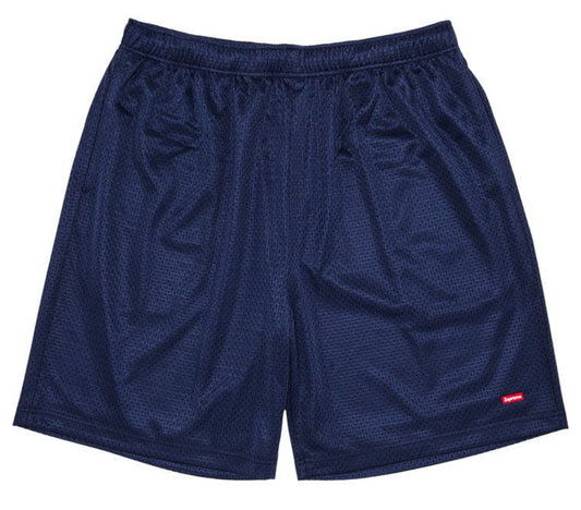 Supreme small box baggy mesh short Navy