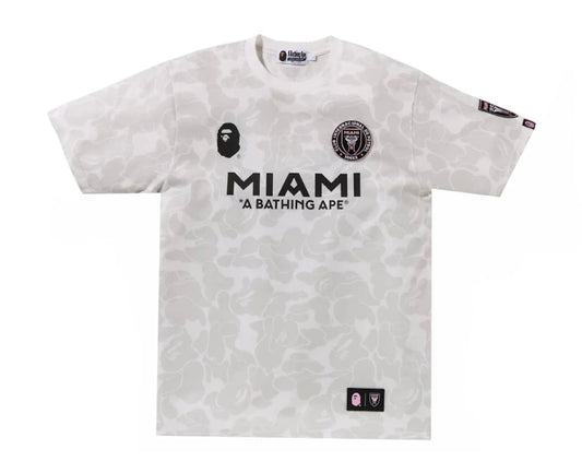 BAPE x Inter Miami CF Camo Tee White