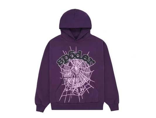 Sp5der Web Hoodie Purple