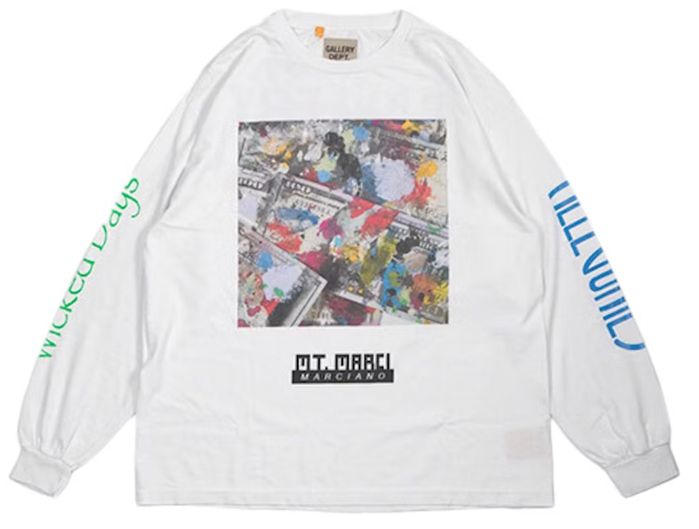 Gallery Dept Mt Marci Allegolies L/S T Shirt White