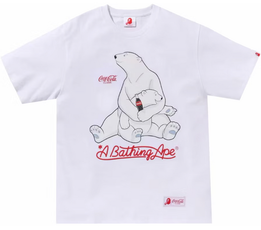 BAPE x Coca-Cola Polar Bear Tee White
