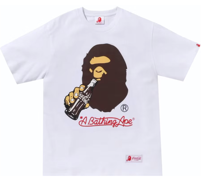 BAPE x Coca-Cola Ape Head Tee White