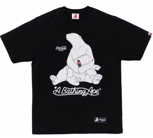 BAPE x Coca-Cola Polar Bear Tee Black