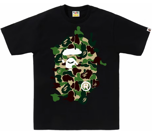 BAPE ABC Camo Rebuild Big Ape Head Tee Black/Green