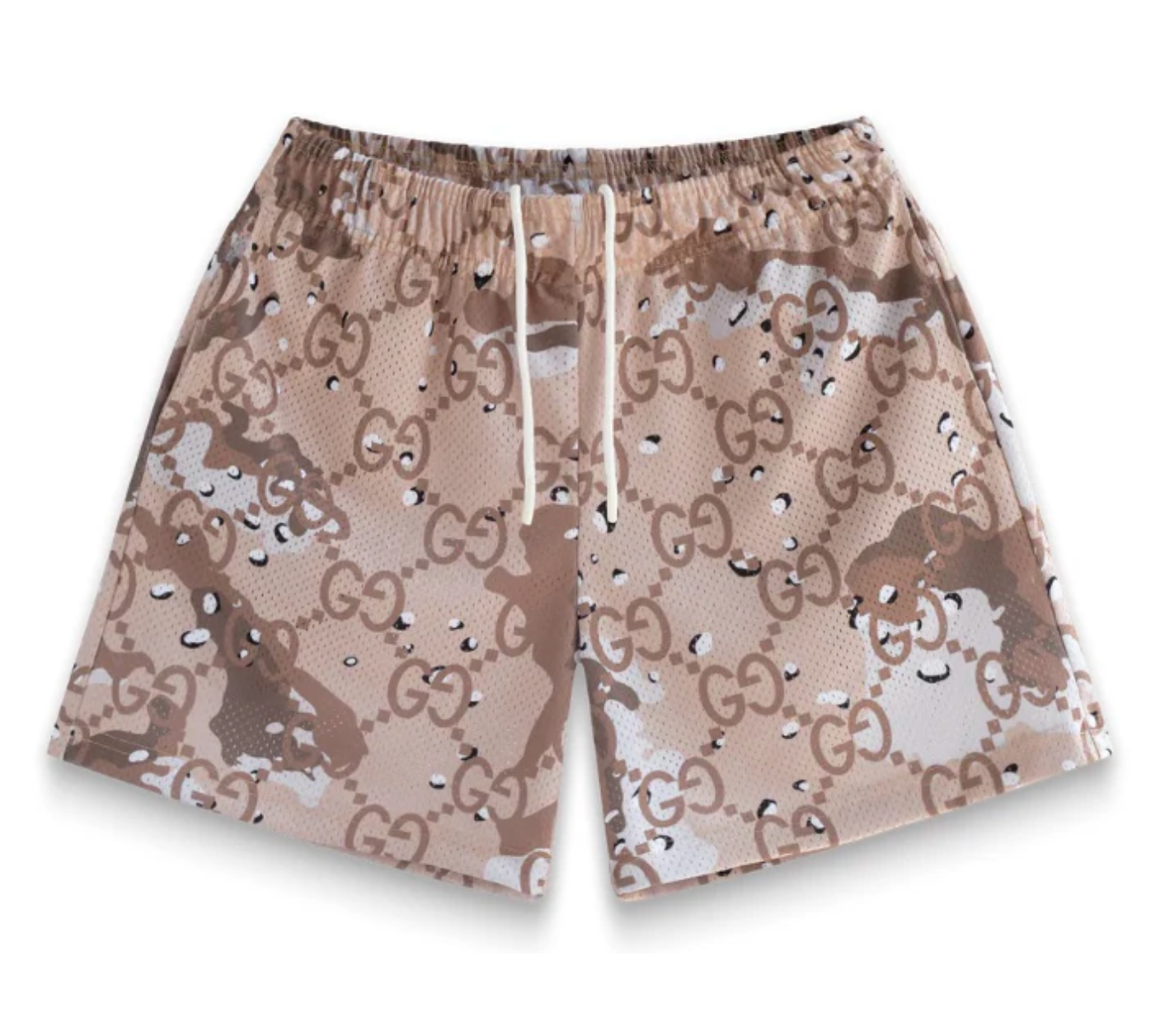 Bravest Studios Brown Cloud GG Print Shorts