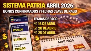 Sistema Patria abril 2026: bonos confirmados y fechas clave de pago