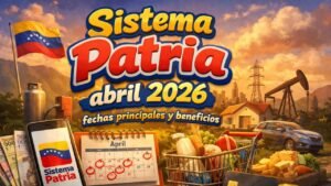 Sistema Patria abril 2026: fechas principales y beneficios