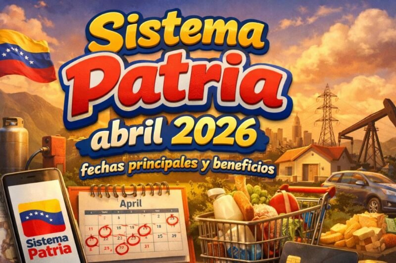 Sistema Patria abril 2026: fechas principales y beneficios